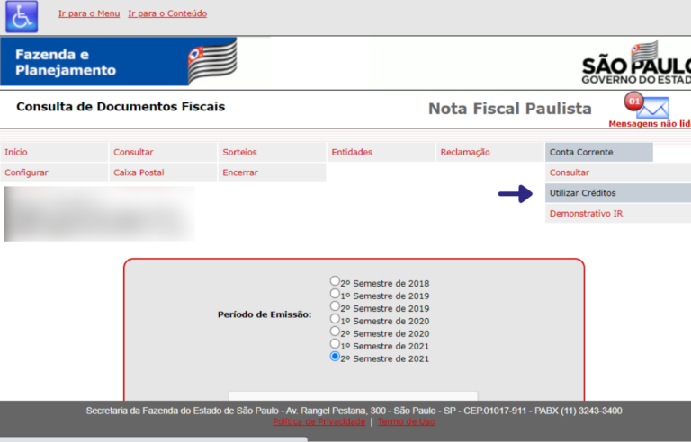 Consultar O Saldo Da Nota Fiscal Paulista Atualizado Em